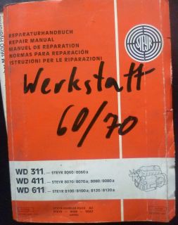 Steyr Motor WD311 + WD411 + WD611 Reparaturhandbuch