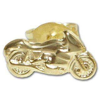 Motorrad rechts glänzend ECHT GOLD 333 (F) neu Schmuck