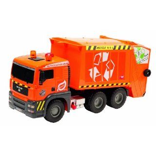 Dickie Spielzeug 203415777   Pump Action Garbage Truck, Länge 55 cm