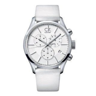 Calvin Klein Herren Armbanduhr XL Chronograph Leder K2H27101