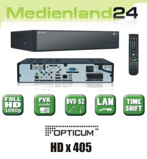 Opticum HD X405p Full HD 1080p HDTV Sat Receiver Digital USB PVR Conax