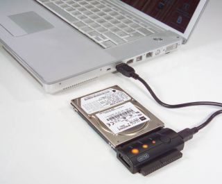 Wintech Festplatten Adapter IDE/SATA auf USB 2,0 mit One Touch Backup
