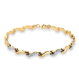 Damen Armband 9 Karat (375) Bicolor 2.26.8162