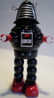 Blechroboter schwarz Roboter Blech Blechspielzeug