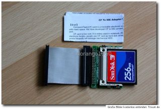 Amiga 600/A1200IDE Adapter&Kabel zum Anschluss von Compact Flash