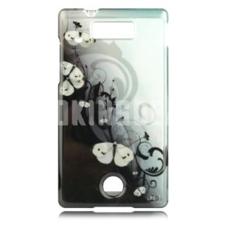 Blue Butterfly Talon Cell Phone Cover for Motorola WX435 Triumph