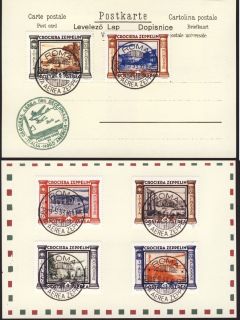 ITALIEN Luftpost 1933 Sas.45 50,MiNr. 439 44 Crociera Zeppelin