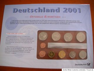Briefmarken D Mark Euro Doppelnominalien + KMS Kursmünzensatz Münzen