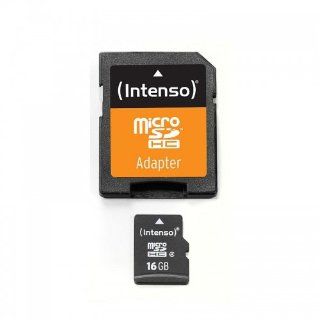 Intenso Micro SD Card inkl. SD Adapter 4GB Computer