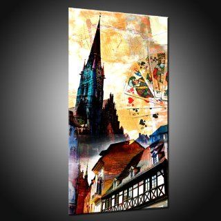 Kunstdruck Brüderkirche Markt Altenburg in 40x80 cm 