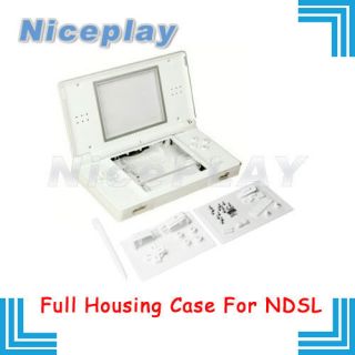 New Full Housing Case Nintendo DS LITE NDSL Shell WHITE