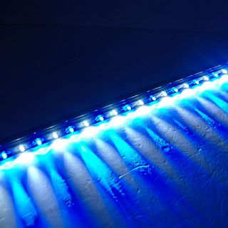 Aquarium 24er LED Bubble Lampe Licht 61cm Luftblasen Beleuchtung für