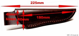 Jagdmesser Lederscheide Sattelleder Messerbauer Art.1