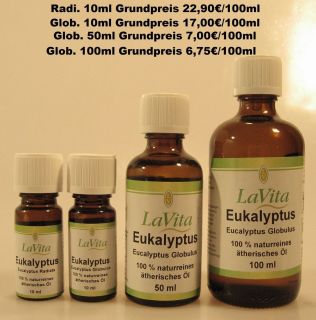 Eukalyptus Öl naturreines ätherisches Eukalyptusöl Globulus Radiata