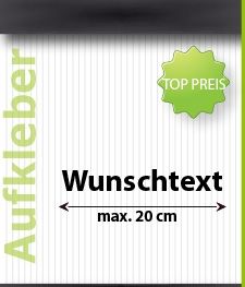 Wunsch Text Auto Domain Aufkleber Beschriftung  20 cm