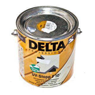 Delta UV Stopp F10 Dickschichtlasur Lasur Holzlasur Holzschutz 2 5 L