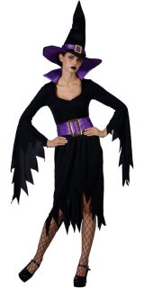 Mitternacht Hexe Halloween Horror Verkleidung für Frauen Karneval