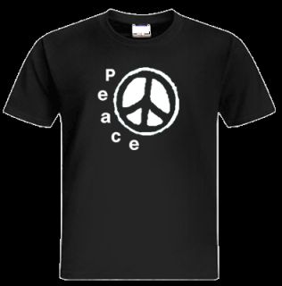PEACE Symbol T Shirt Flower Power Frieden S XXL 475