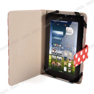 Rot Tasche Case Cover Etui für 7 Zoll Android Tablet PC MID Apad