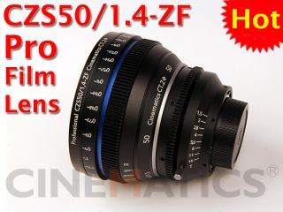 Customized full frame cine lens film CZS50/1.4 ZF nikon mount DSLR