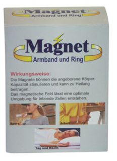 Luxus Magnetarmband mit Ring in edler Geschenk Box Magnet Armband