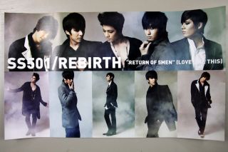 SS501   Rebirth [Love Like This] OFFICIAL POSTER *HARD TUBE CASE* Kim