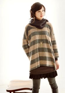 HOT Vintage Lovely Personality Stripe Sika Deer Sweater Chain Long