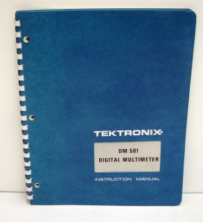Tektronix DM 501 Digital Multimeter Instruction Manual