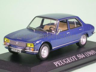 Peugeot 504 blau 1979 Modellauto IXO 143