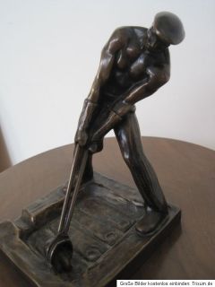 Heinrich Krippel (1883   1945) Eisengießer Bronze Plastik ca 1920/30