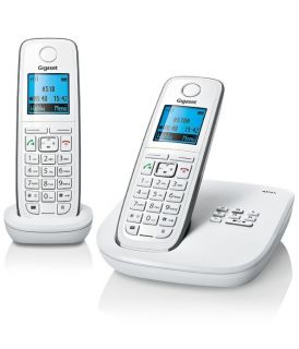 Gigaset A510A Duo Telefon schnurlos mit AB weiß