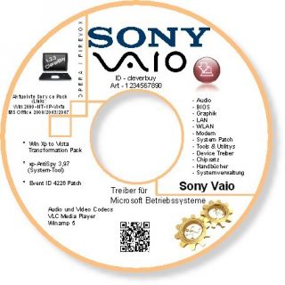 Treiber CD     Sony Vaio VGN FS115B + FS215B + FS515B