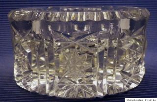 Aschenbecher dickes Bleikristall Kristall französischer Schliff Stern