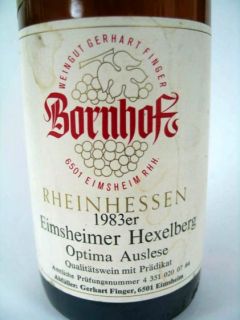 518) * 1983 * EIMSHEIMER HEXELBERG ~ Optima Auslese