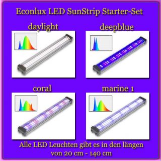 LED Aquarium Beleuchtung Econlux LED SunStrip Starter Set 130cm Deep
