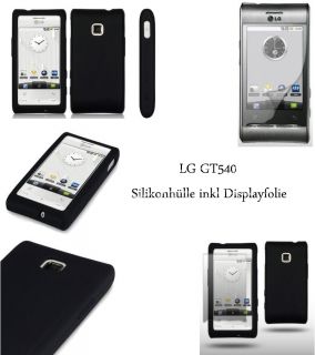für LG GT540 Optimismus Silikon Case Hülle Tasche+Folie