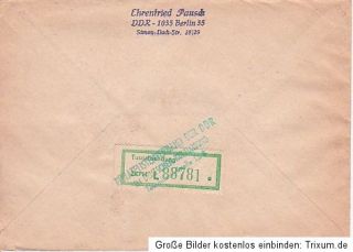 DDR R Brief mit Mi. Nr. 1592 1593 +Zf +1561, Stempel Berlin Biesdorf