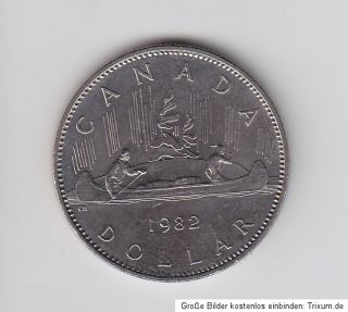 Kanada Canada 1 Dollar (N) 1982 Kanufahrer VZ