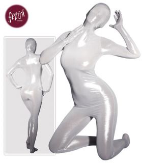 Lack Latex Look Glanz Wetlook Overall Catsuit GR L