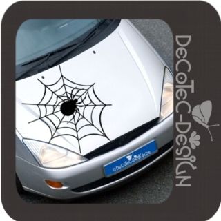 A557 Spinne Spinnennetz Auto Aufkleber Spider Sticker