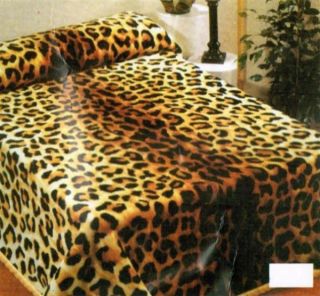 Kuscheldecke Tagesdecke Sofaüberwurf Leopard Creme Braun 160x220cm