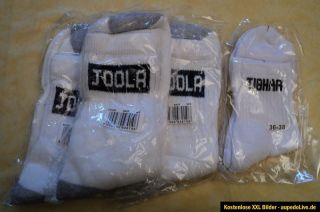 NEU ~ 3 Paar Joola Socken & 1 Paar Tibhar Socken ~ Gr. 38 ~ weiß