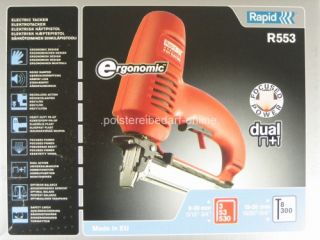 Elektrotacker Heftpistole Tacker Rapid Workline R553 El