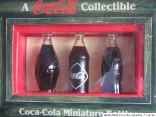 Coca Cola Mini Flaschen Set Sehr Selten im Display Kasten