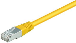 Netzwerkkabel Patchkabel CAT5e S FTP RJ45 gelb 0,50m