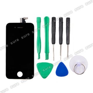 LCD Touch Screen Scheibe Display Glas Digitizer fuer iPhone 4 4G Umbau