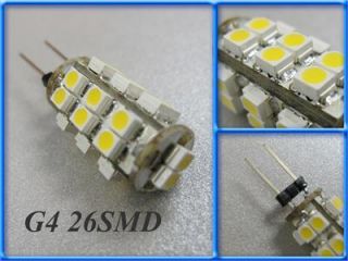 GU4 26 SMD LED Marine Warm white Light Bulb Lamp 12V 360° G4 lamp