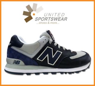 New Balance NB M 574 UKR Schuhe Blau Grau Leder UVP 100 € Neu div