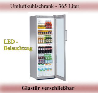 Liebherr Umluft Glastür Kühlschrank FKvsl 4113   365 Liter