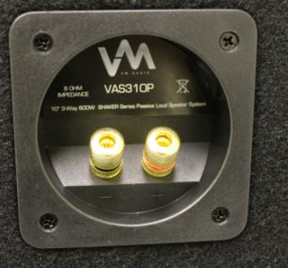 New VM Audio VAS310P 600 Watt 3 Way 10 DJ Passive Loud Speaker System